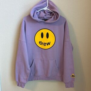 Drew House Mascot Hoodie Lavender Authentic, Size XL, Justin Bieber Merchandise